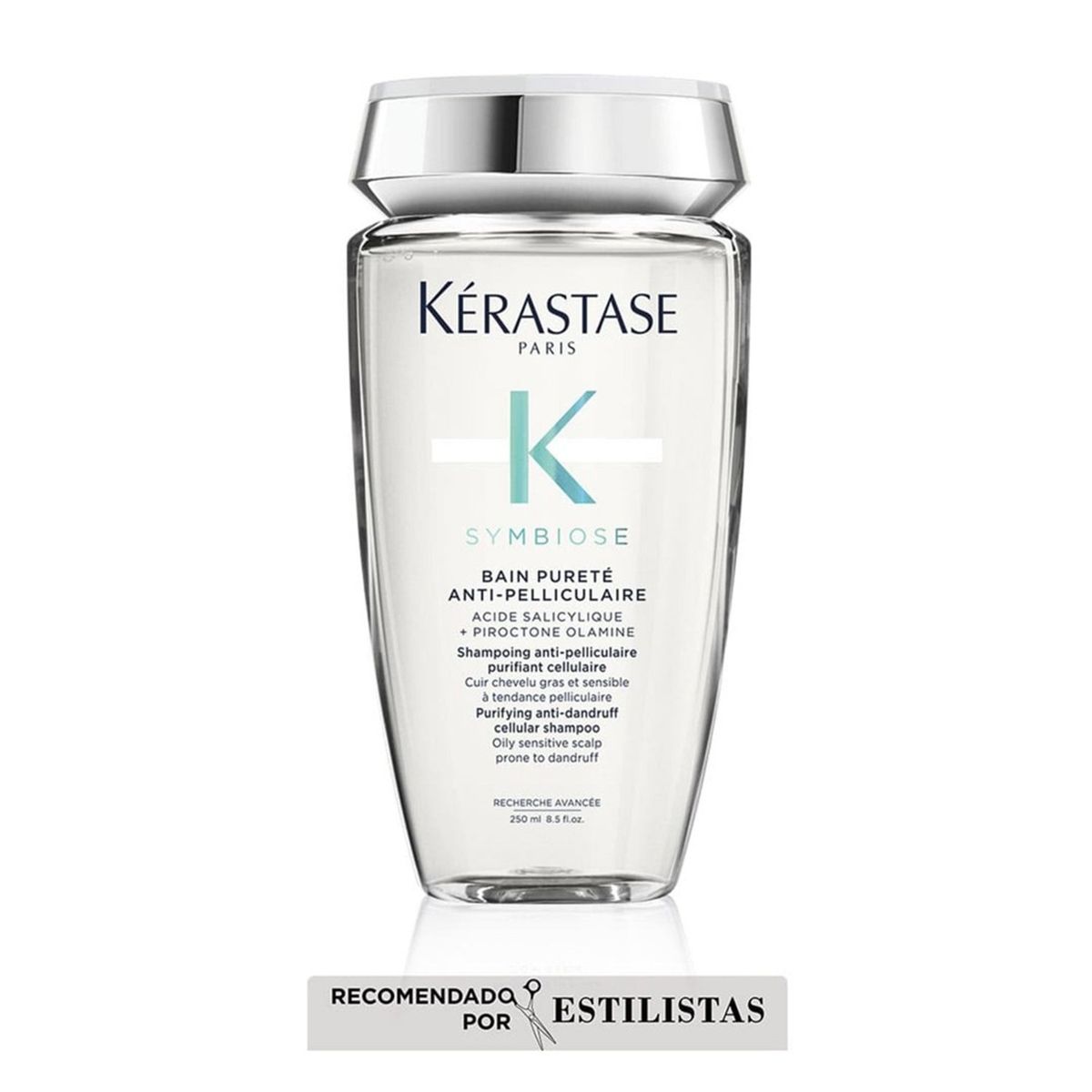 KERASTASE - Shampoo Kérastase Symbiose Pureté anti caspa Cuero cabelludo graso 250ml