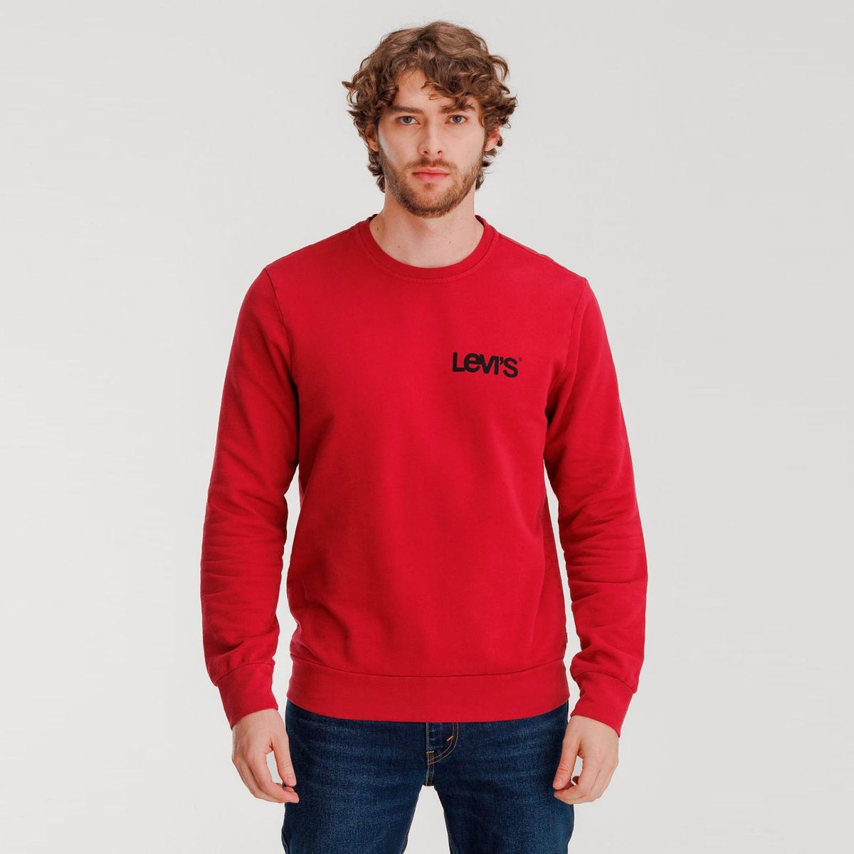 LEVIS - Buzo Estampado para Hombre Cuello redondo de Algodón Slim Levis
