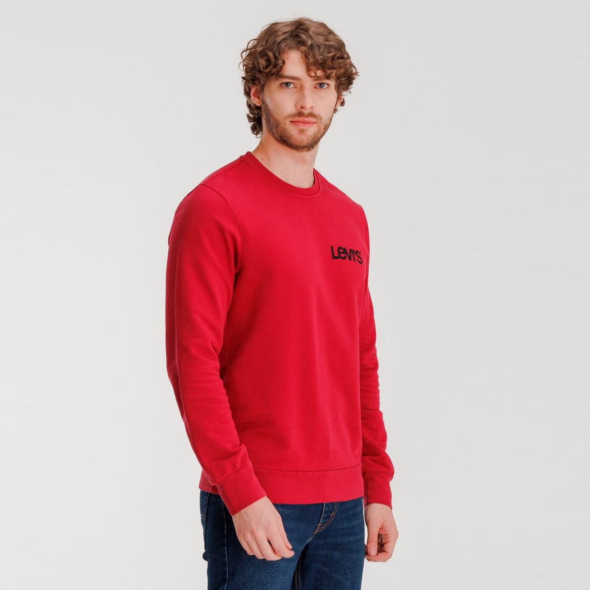 LEVIS - Buzo Estampado para Hombre Cuello redondo de Algodón Slim Levis