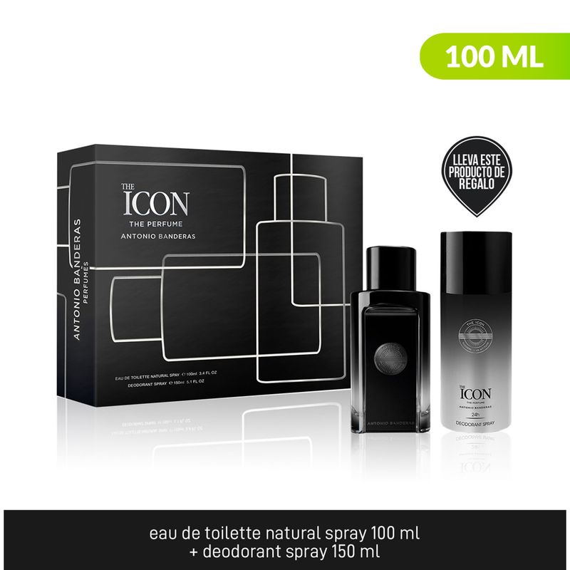 ANTONIO BANDERAS - Estuche Masculino Antonio Banderas The Icon Edp 100 ml + Deo150 ml