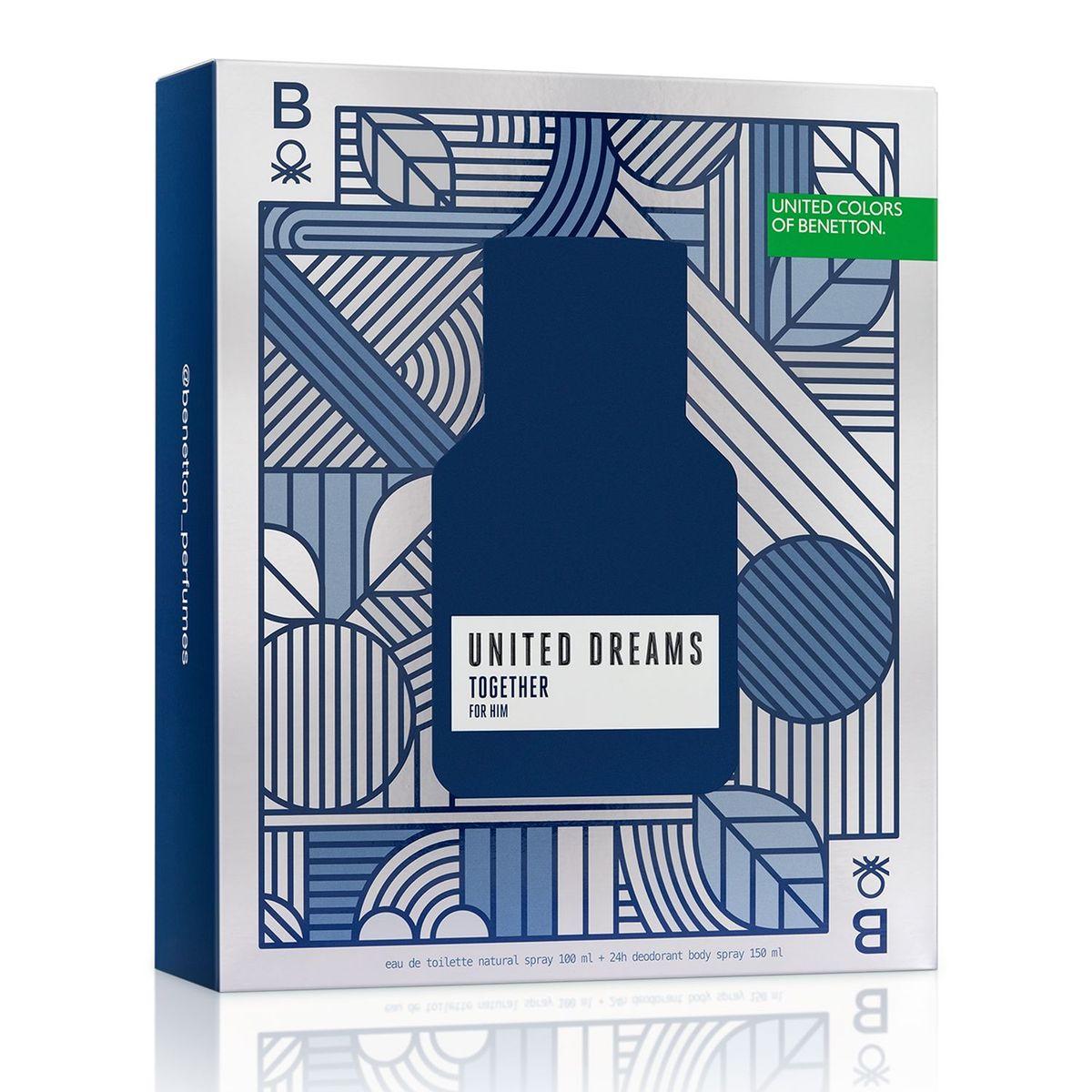 BENETTON - Estuche Perfume Benetton Hombre Together Him 100ml Eau de toilette + Desodorante 150ml 