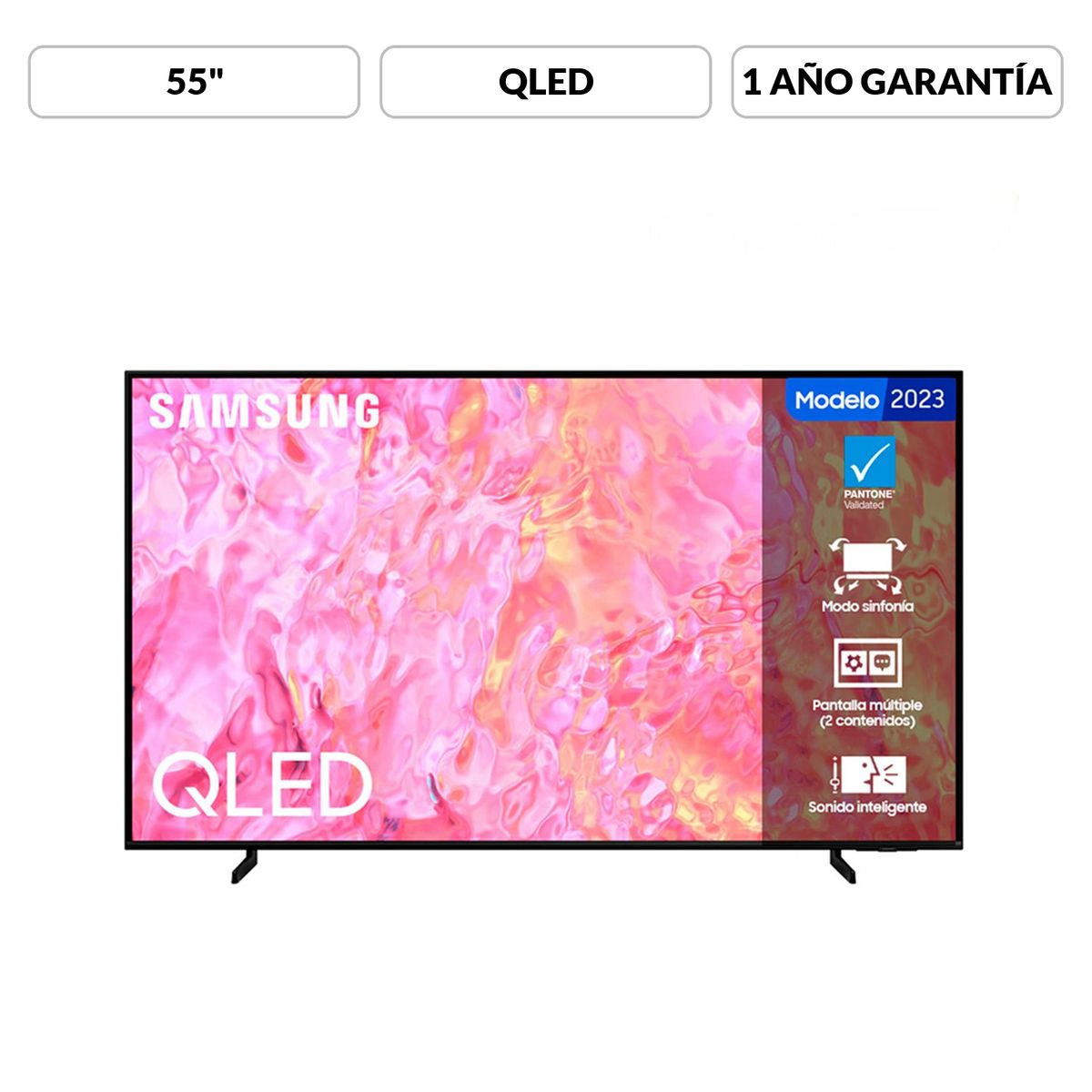 SAMSUNG - Televisor Samsung 55 pulgadas QLED 4K Ultra HD Smart TV QN55Q60