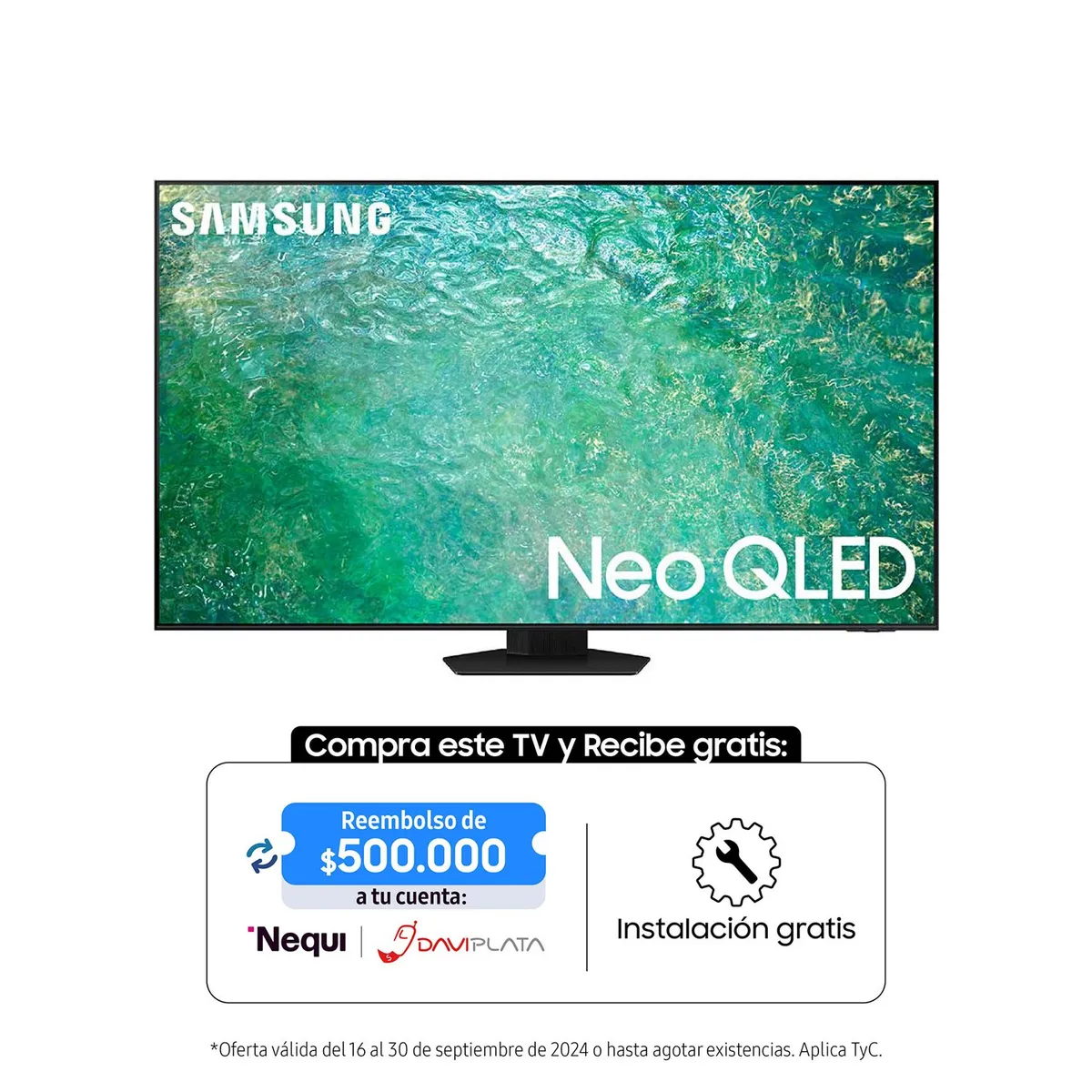 SAMSUNG - Televisor Samsung 55 pulgadas QLED 4K Ultra HD Smart TV QN55QN85