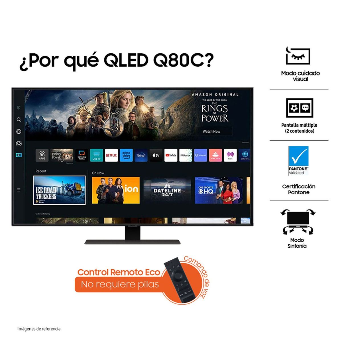 SAMSUNG - Televisor Samsung 65 pulgadas QLED 4K Ultra HD Smart TV