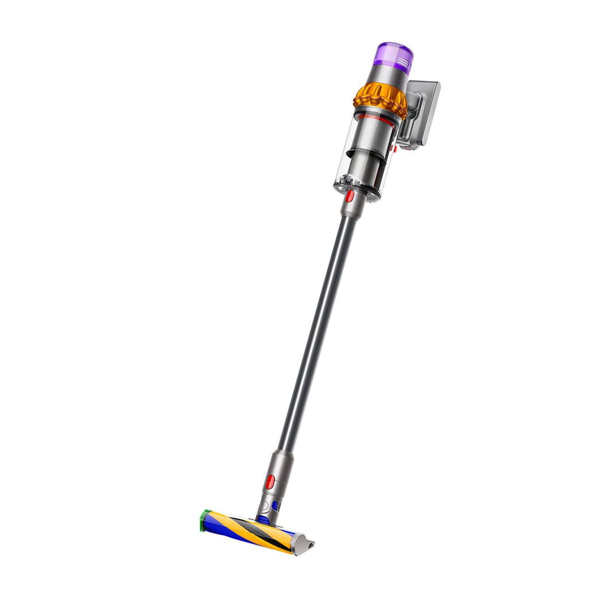 DYSON - Aspiradora inalámbrica Dyson V15 Detect Amarillo/Níquel 230W, aspiradora sin cable con luz que revela polvo microscópico, aspiradora inteligente