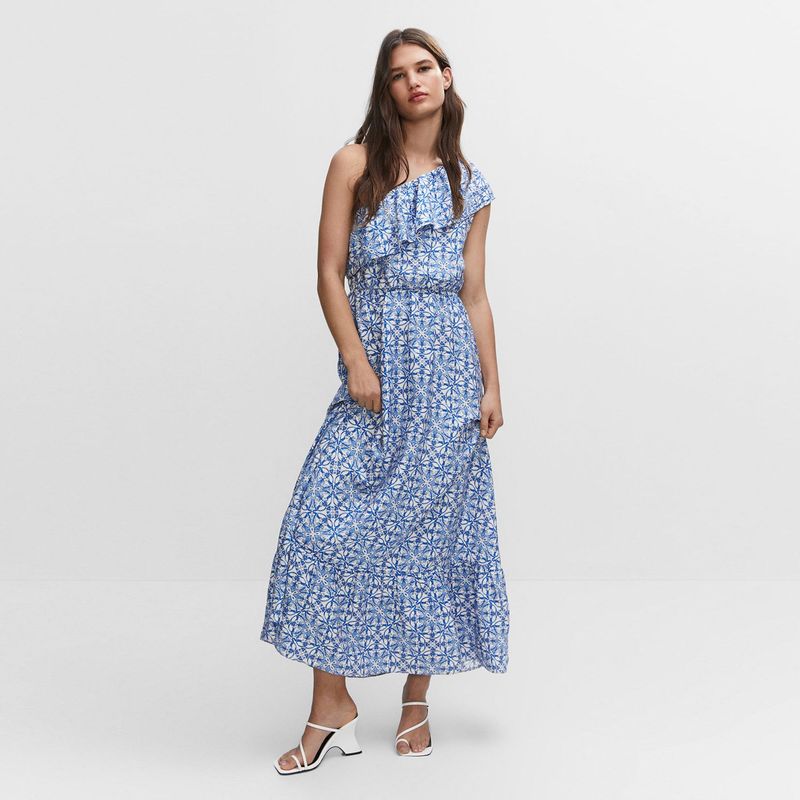 MANGO - Vestido para Mujer Largo con Estampado MANGO