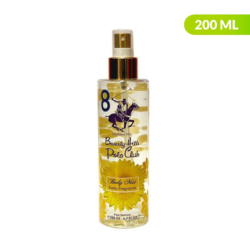 BEVERLY HILLS POLO CLUB - Perfume Mujer  Beverly Hills Polo Club Body Mist 8 Bl 200 ml