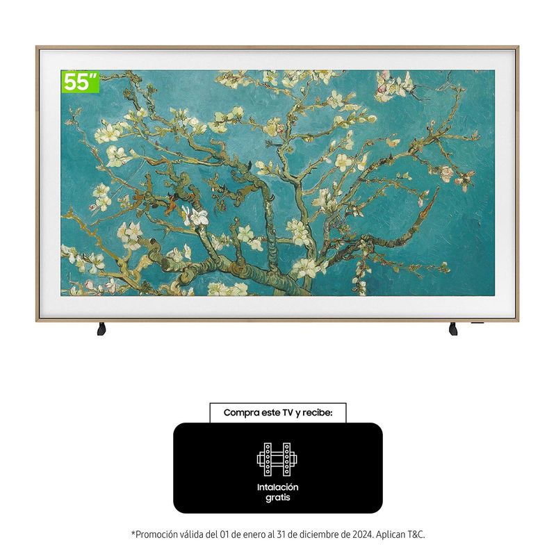 SAMSUNG - Televisor Samsung 55 pulgadas QLED 4K Ultra HD Smart TV F-QN55LS03