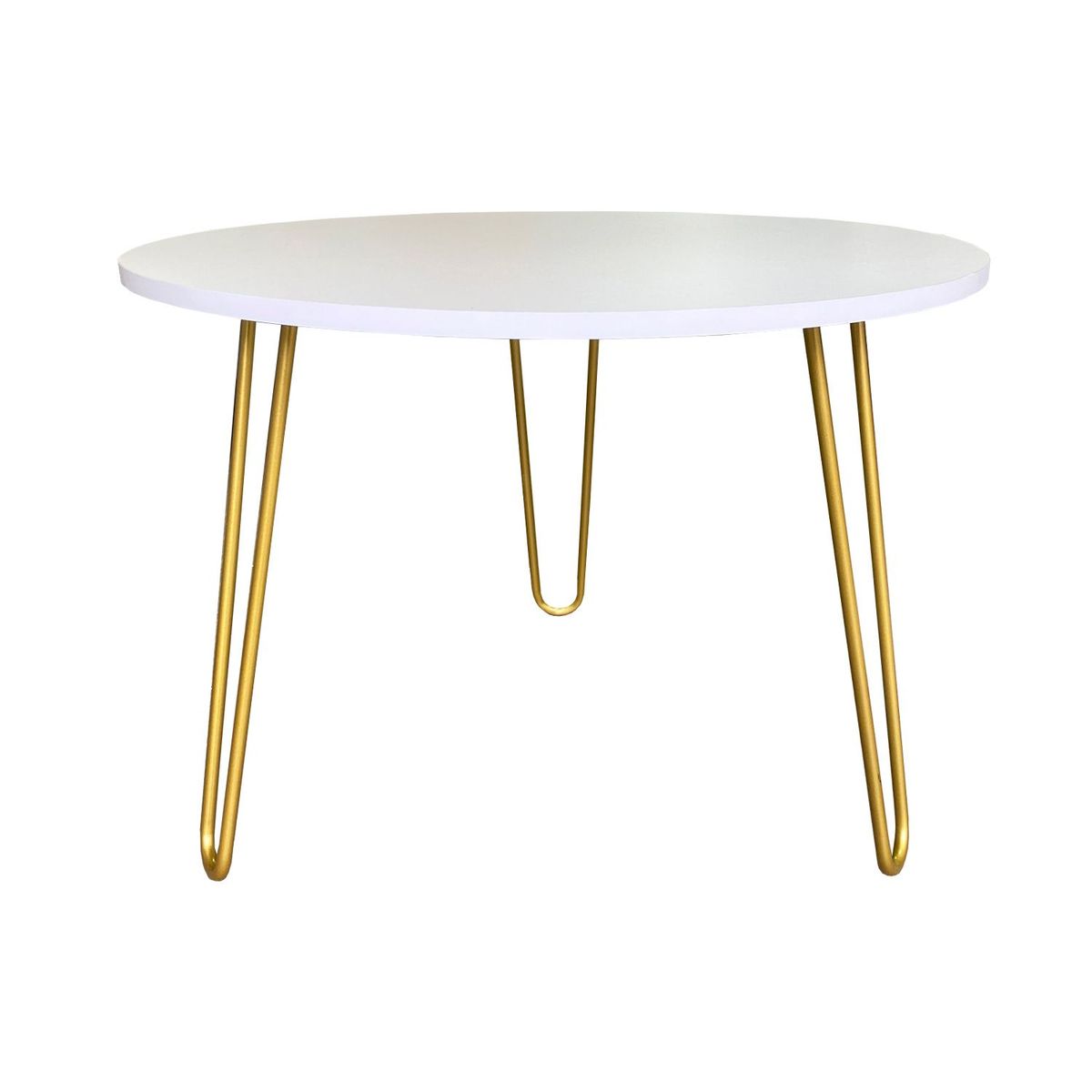 MICA - Mesa de Centro Moderna Redonda  en Melamina  60 x 40 x 60 cm Mica  - Mueble.