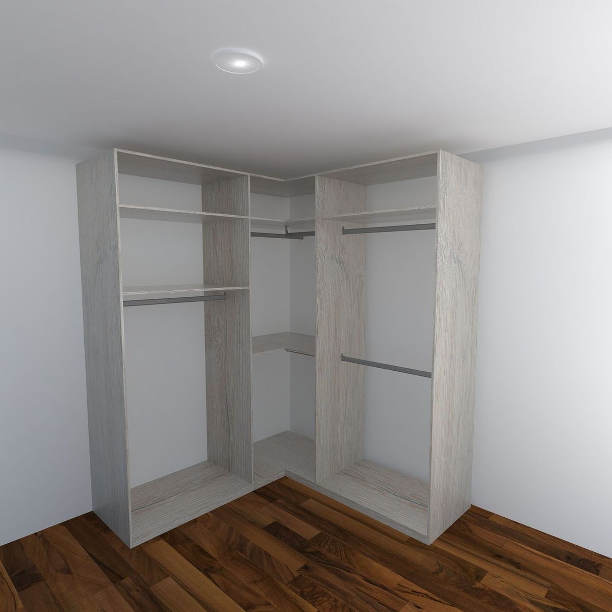 MATMA - Closet Moderno en Aglomerado MDP 6 Puertas  227 x 184 x 58 cm Matma  - Mueble