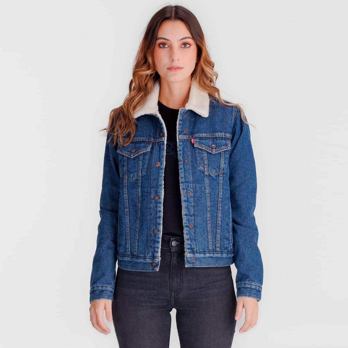 LEVIS - Chaqueta de jean Ovejera para Mujer de AlgodónCon broche Levis