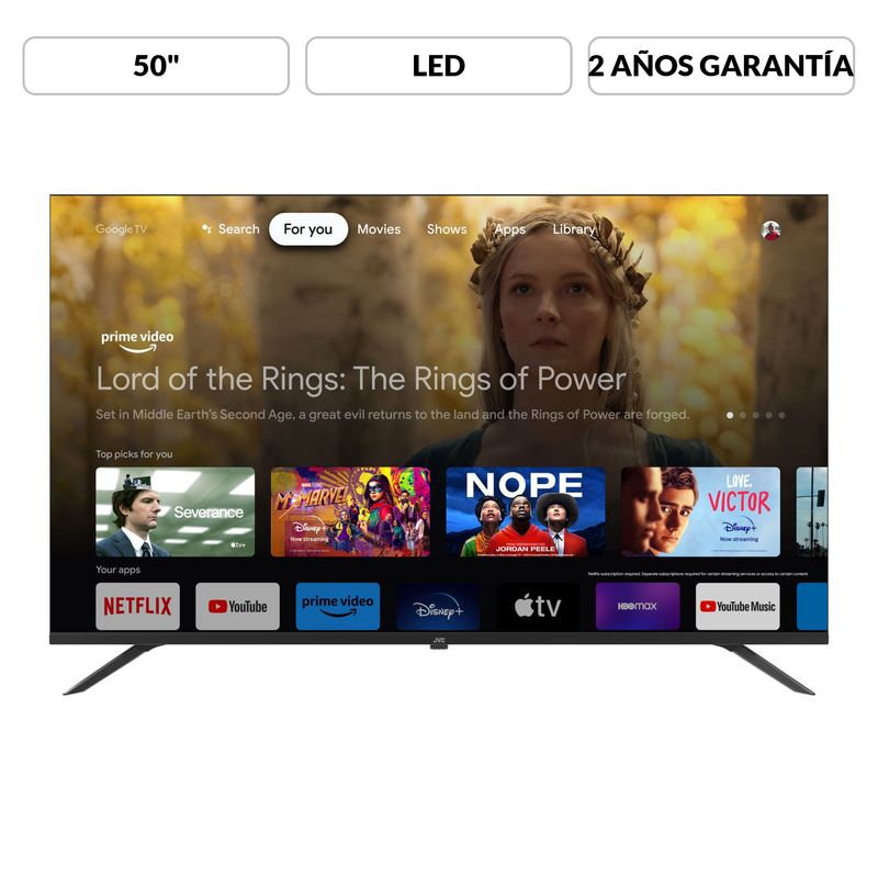 JVC - Televisor JVC 50 pulgadas LED 4K Ultra HD Smart TV