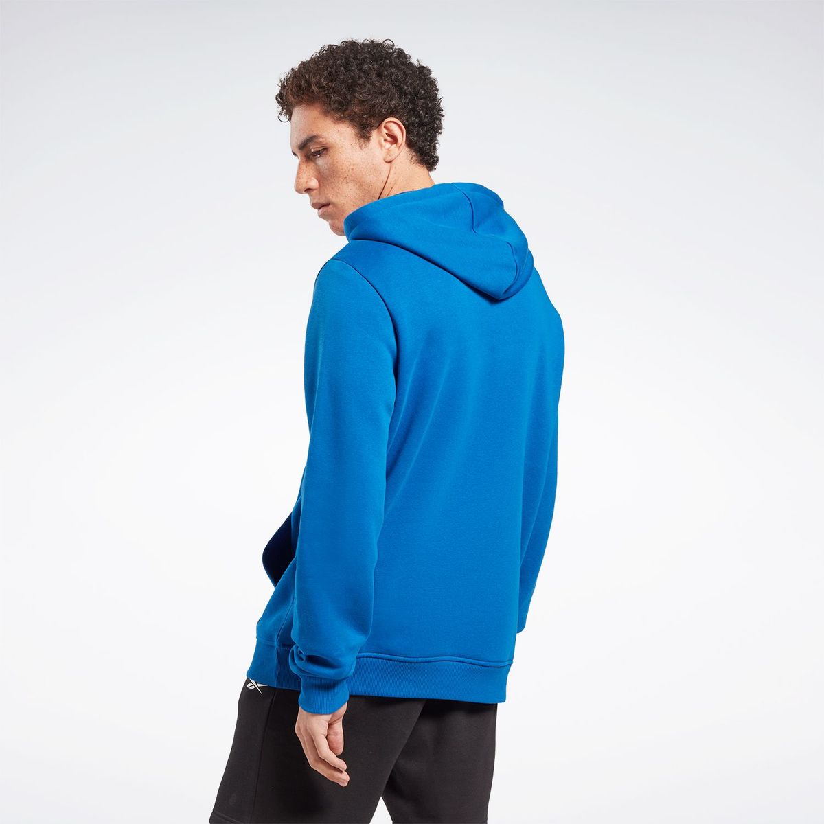 REEBOK - Buzo deportivo azul con logo para hombre Reebok