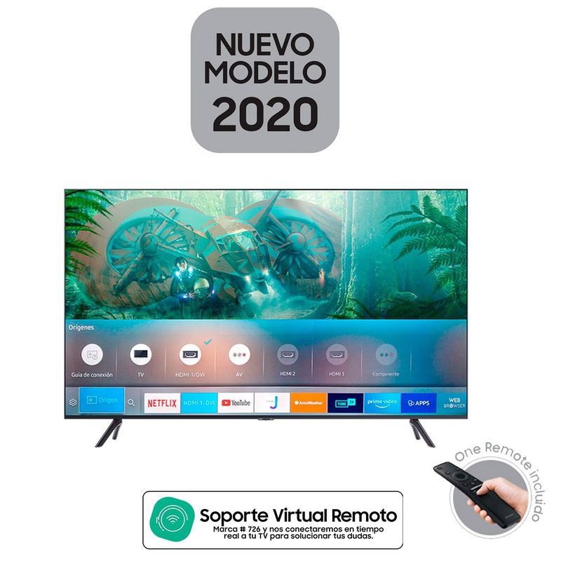 SAMSUNG - Televisor Samsung 58 pulgadas LED 4K Ultra HD Smart TV