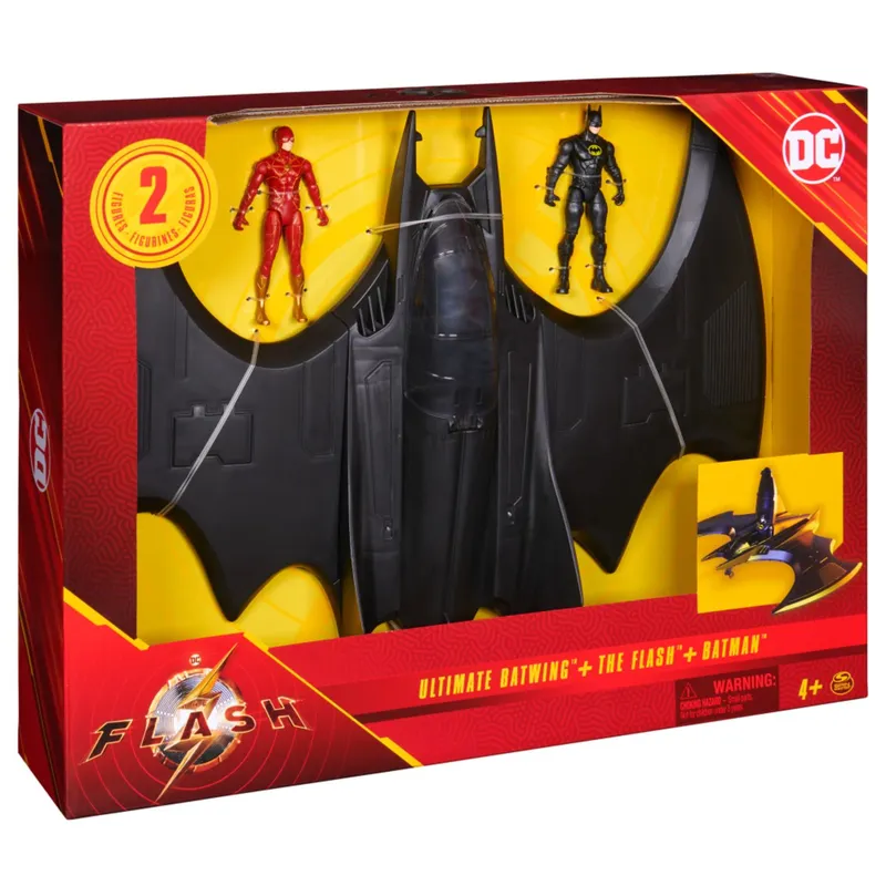 DC COMICS - Flash Veh. Batwing Flash + Batman Fig. 4"
