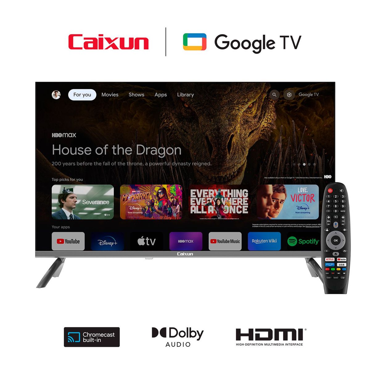 CAIXUN - Televisor Caixun 32 pulgadas LED HD Smart TV