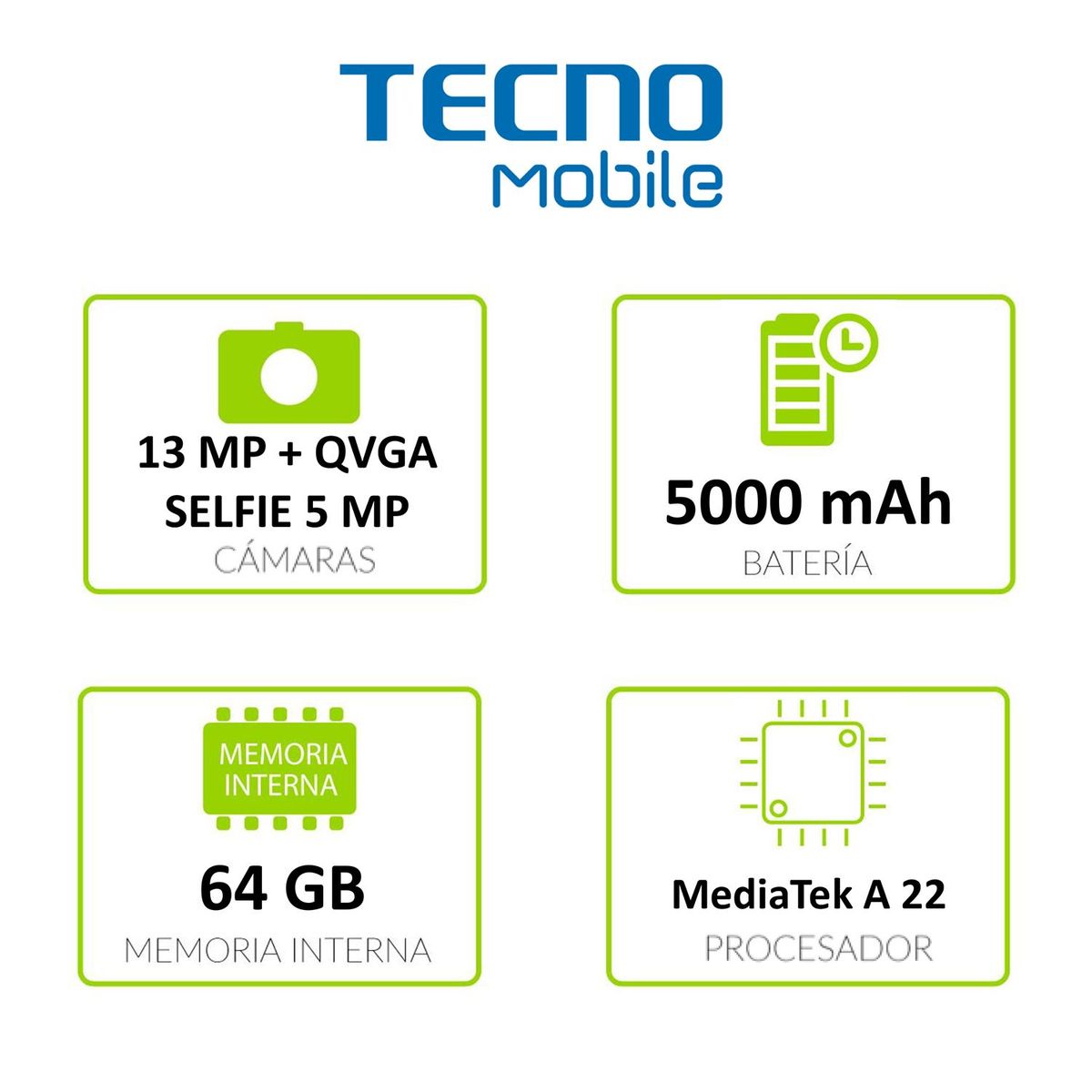 TECNO MOBILE - Celular Tecno Mobile Spark go 2023  64GB