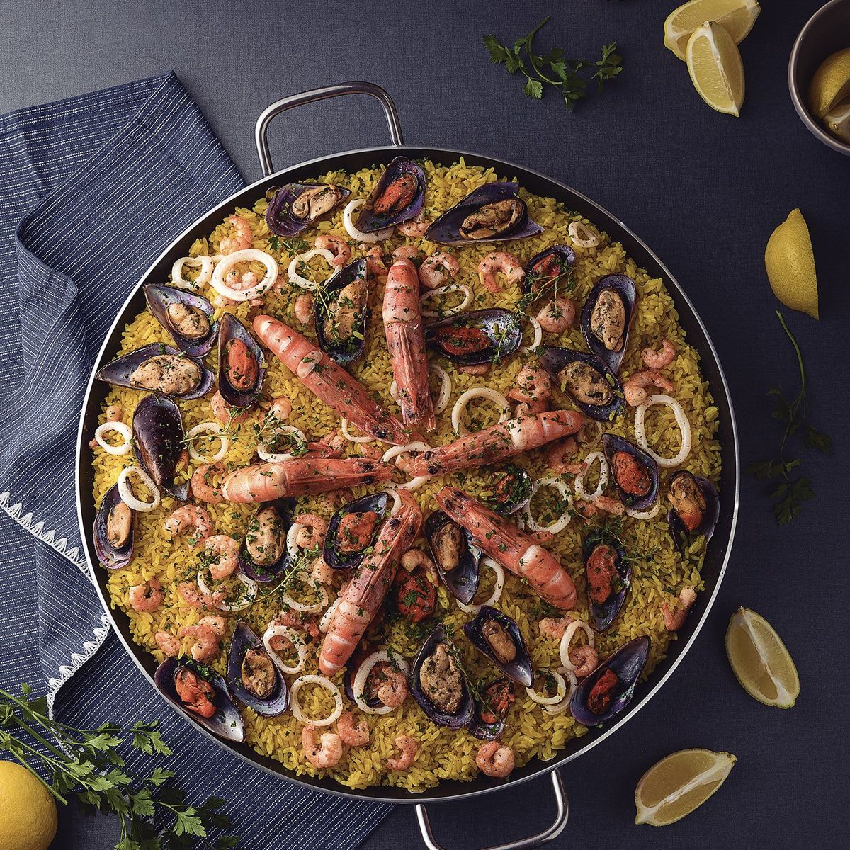 TRAMONTINA - Paellera Tramontina Antiadherente Aluminio 45 cm