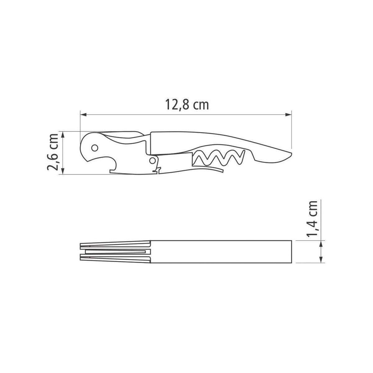TRAMONTINA - Sacacorcho en Acero inoxidable 