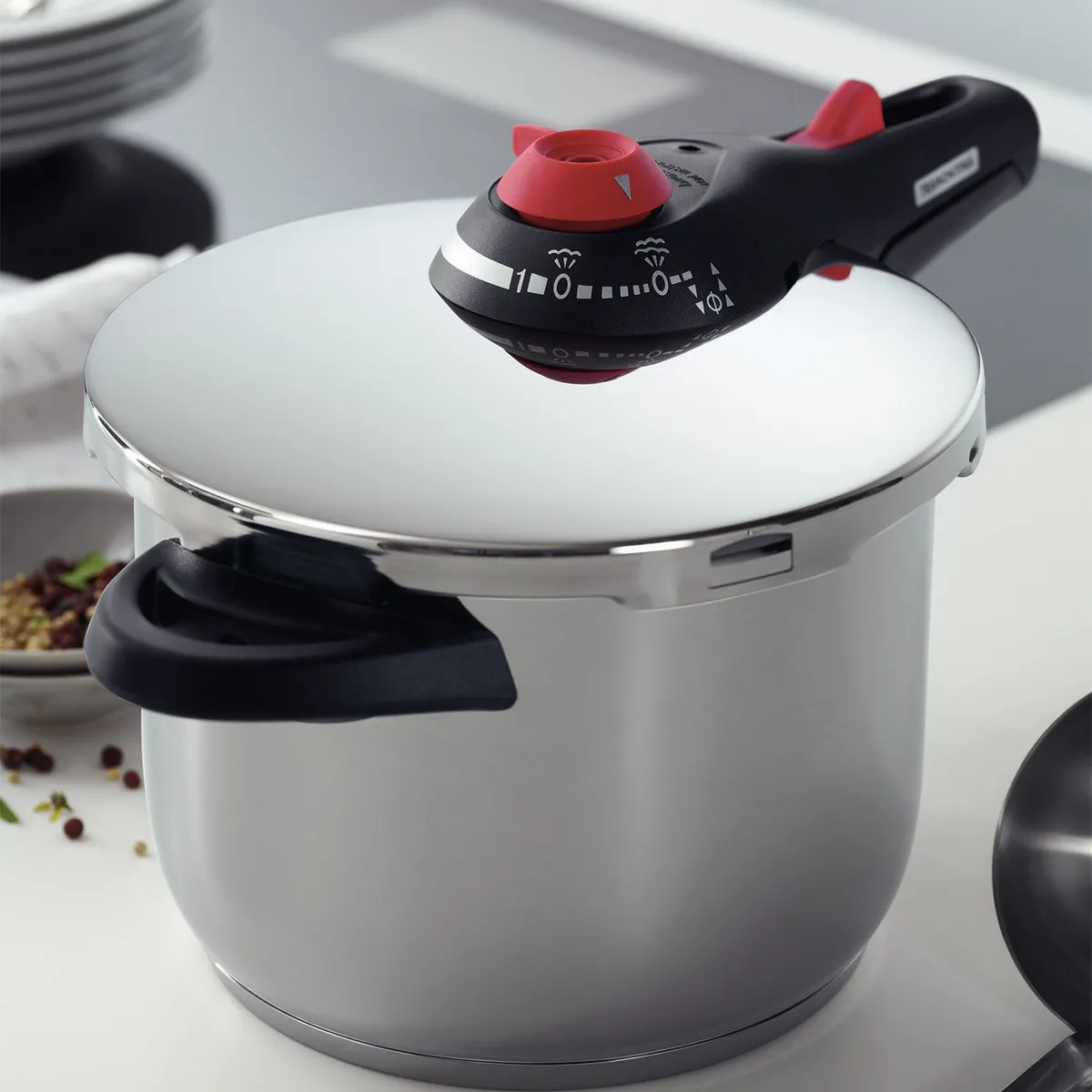 TRAMONTINA - Olla a presión Tramontina Acero inoxidable 6 lt