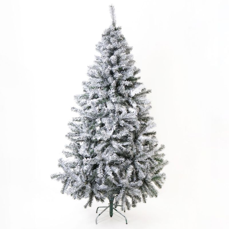 MICA - Árbol de Navidad Blanco 180 cm, Diametro 80 cm. Con 380 Ramas y Soporte de Base