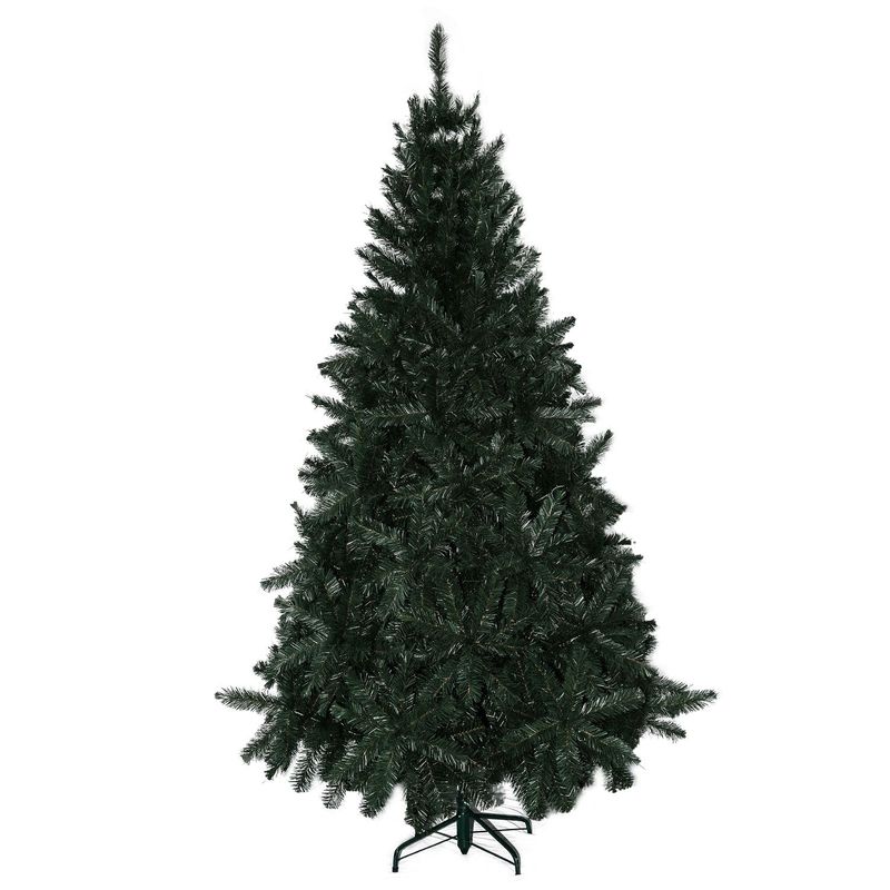 MICA - Árbol de Navidad Verde 210 cm, Diametro 130 cm. Con 721 Ramas y Soporte de Base