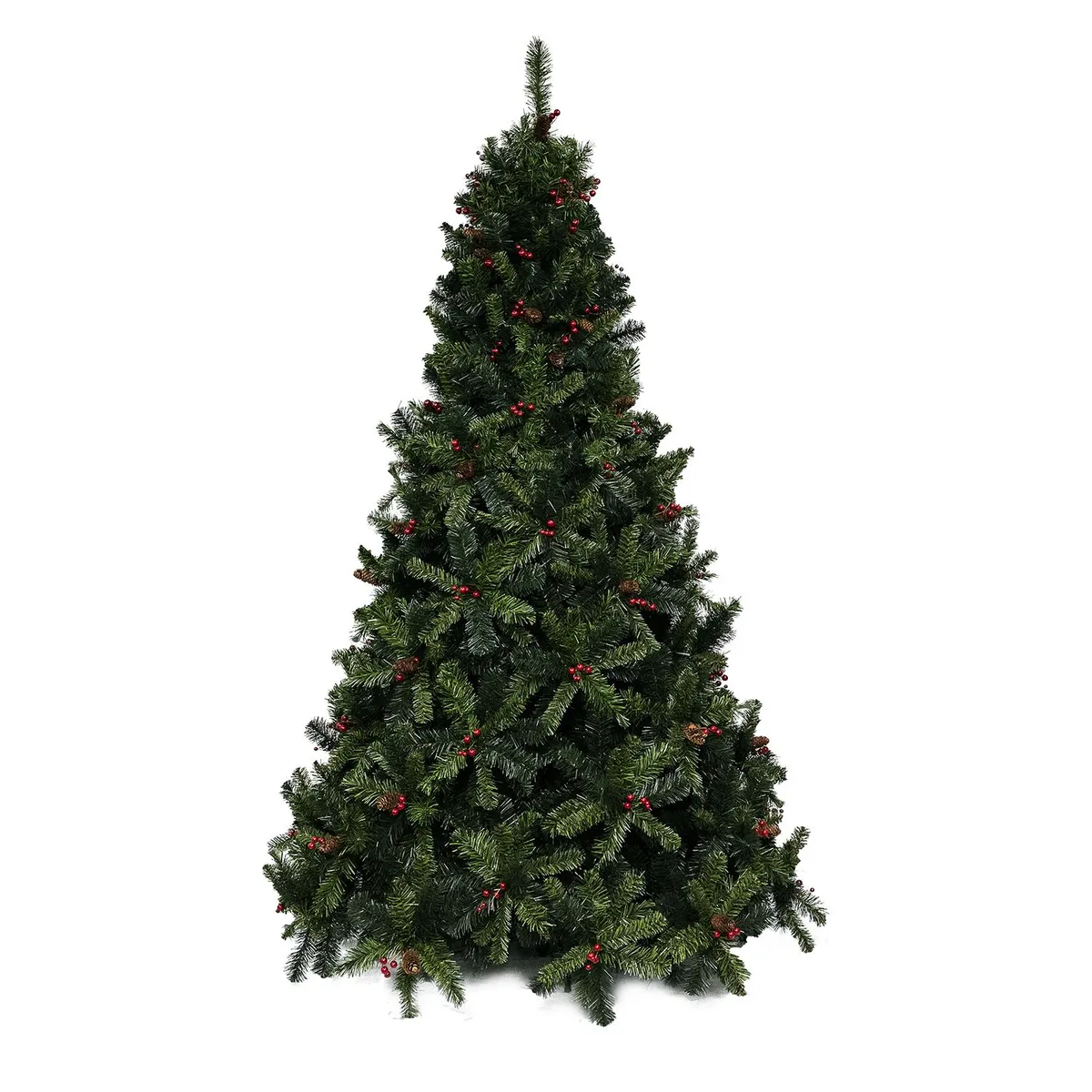 MICA - Árbol de Navidad: 225 cm Verde 1562 ramas