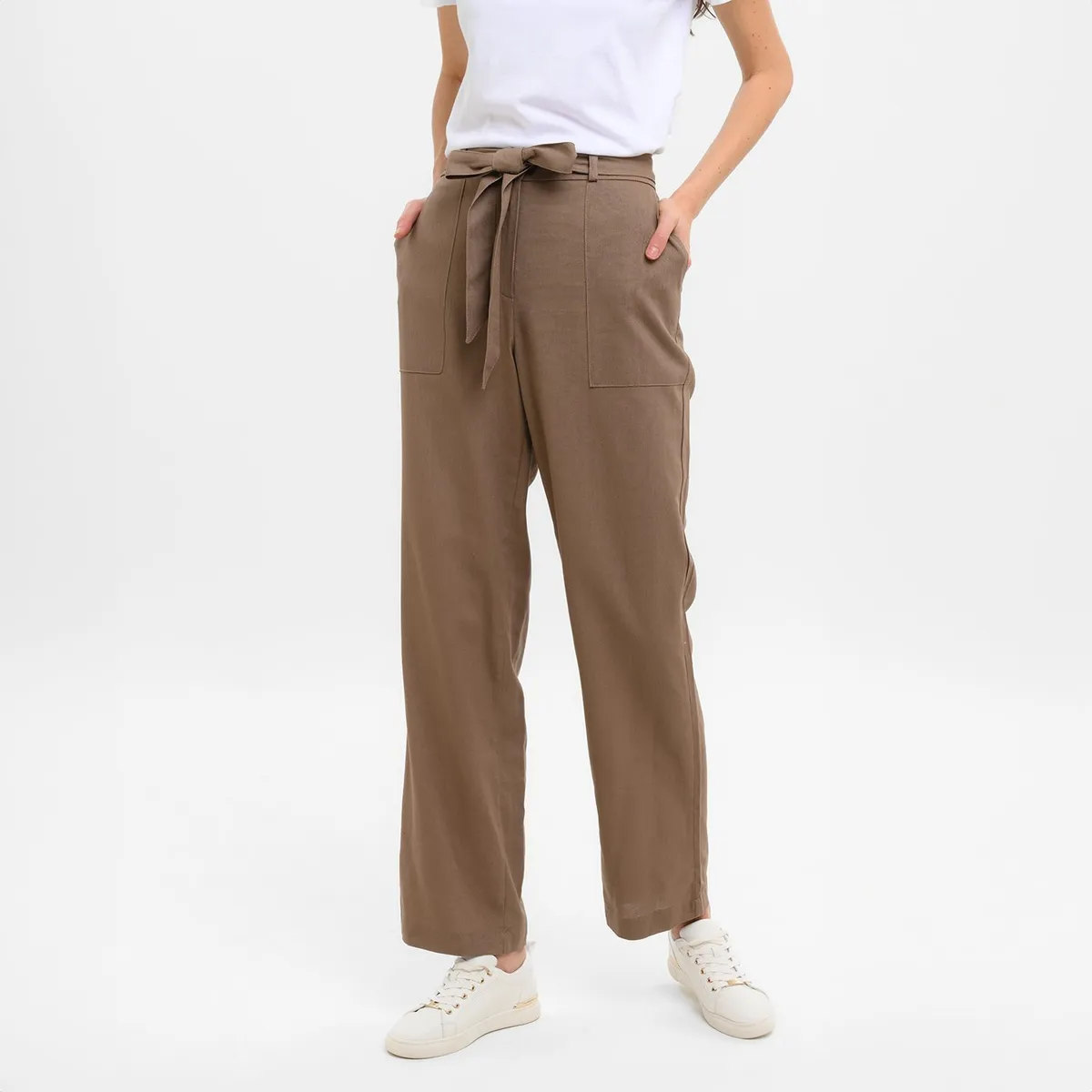 SOUTHLAND - Pantalón Recto para Mujer Tiro medio Southland