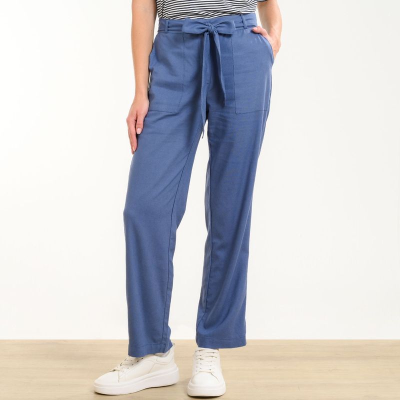 SOUTHLAND - Pantalón Recto para Mujer Tiro medio Southland