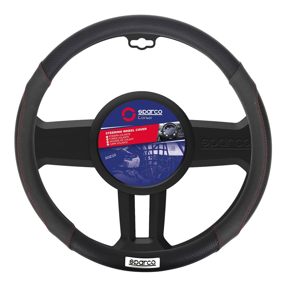 SPARCO - Cubre Volante Forro Protector Timón Sparco  Spc1113Bk