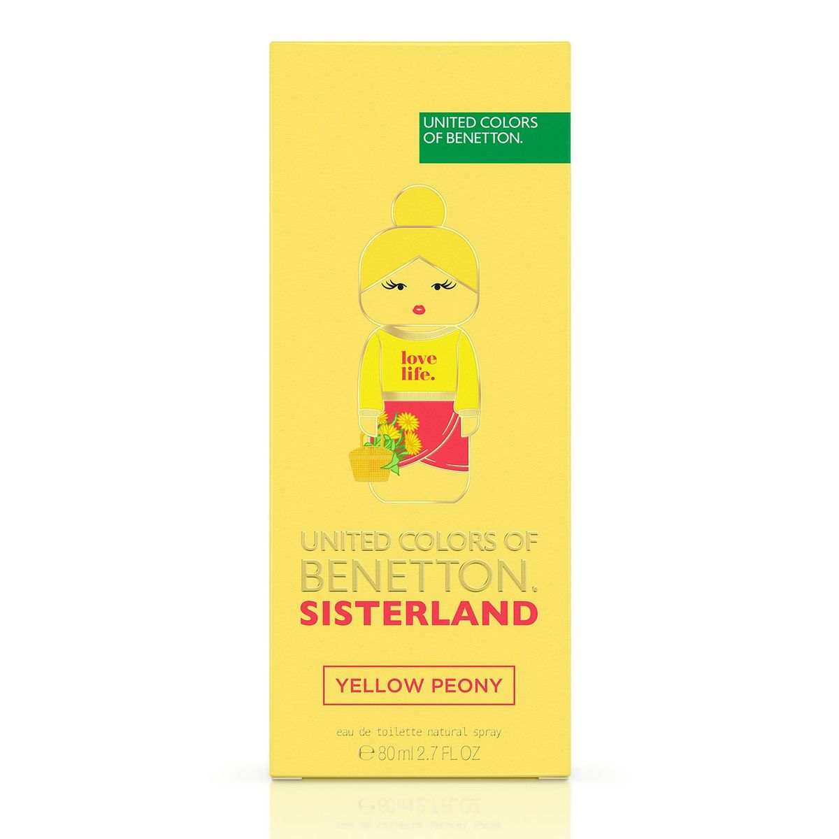 BENETTON - Perfume Mujer Benetton Sisterland Yellow Peony 80 ml Eau de toilette 