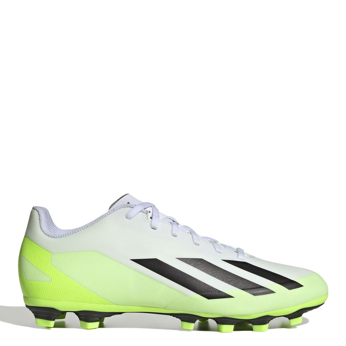 ADIDAS - Guayos Adidas X Crazyfast.4 Para Multiterreno - Suela Con Taches Tpu. Zapatilla De Fútbol, Color Blanco De Hombre Con Cordones