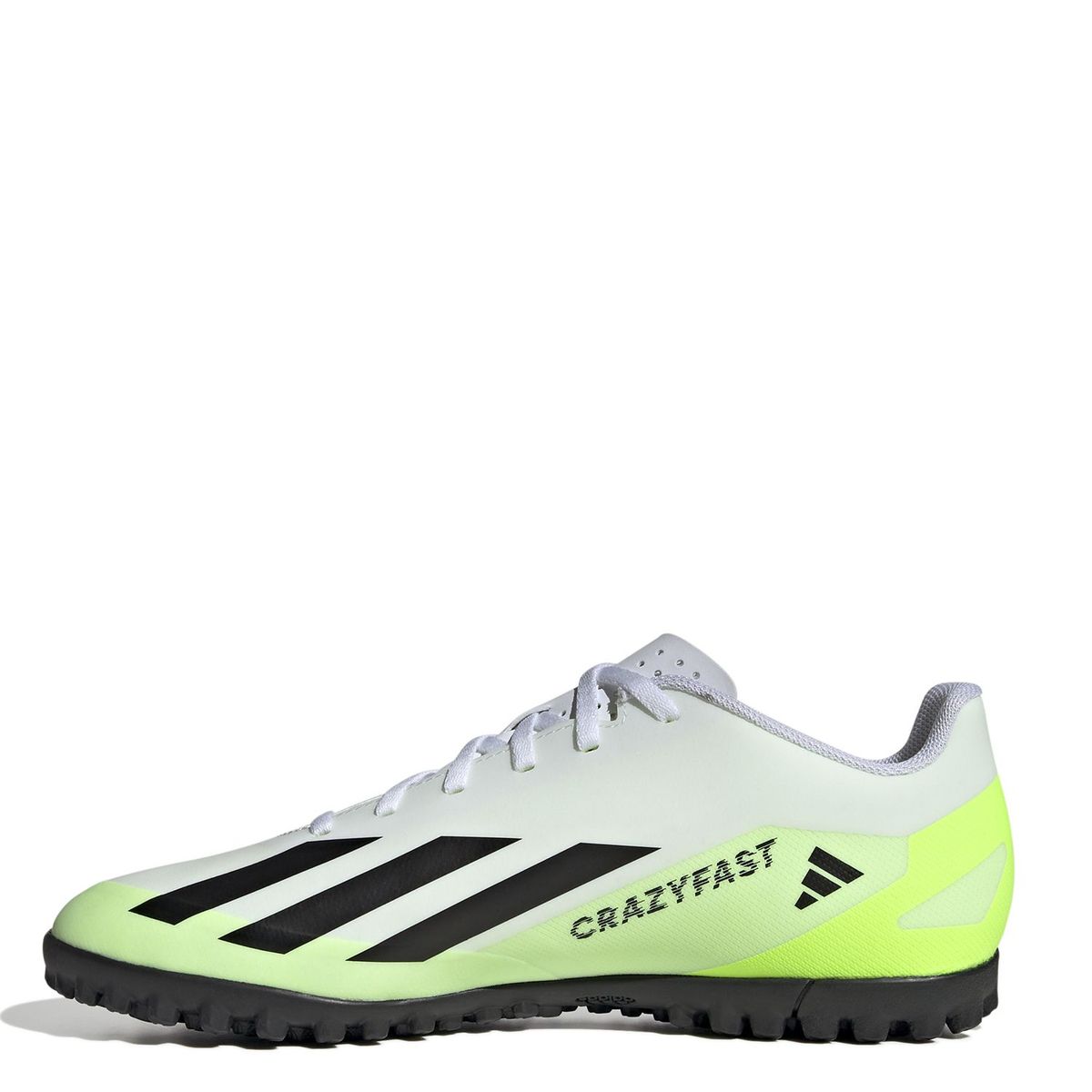 ADIDAS - Guayos Adidas X Crazyfast.4 Para Cancha Sintetica - Suela Con Torretines. Zapatilla De Fútbol Con Taches De Caucho,  Color Blanco De Hombre Con Cordones