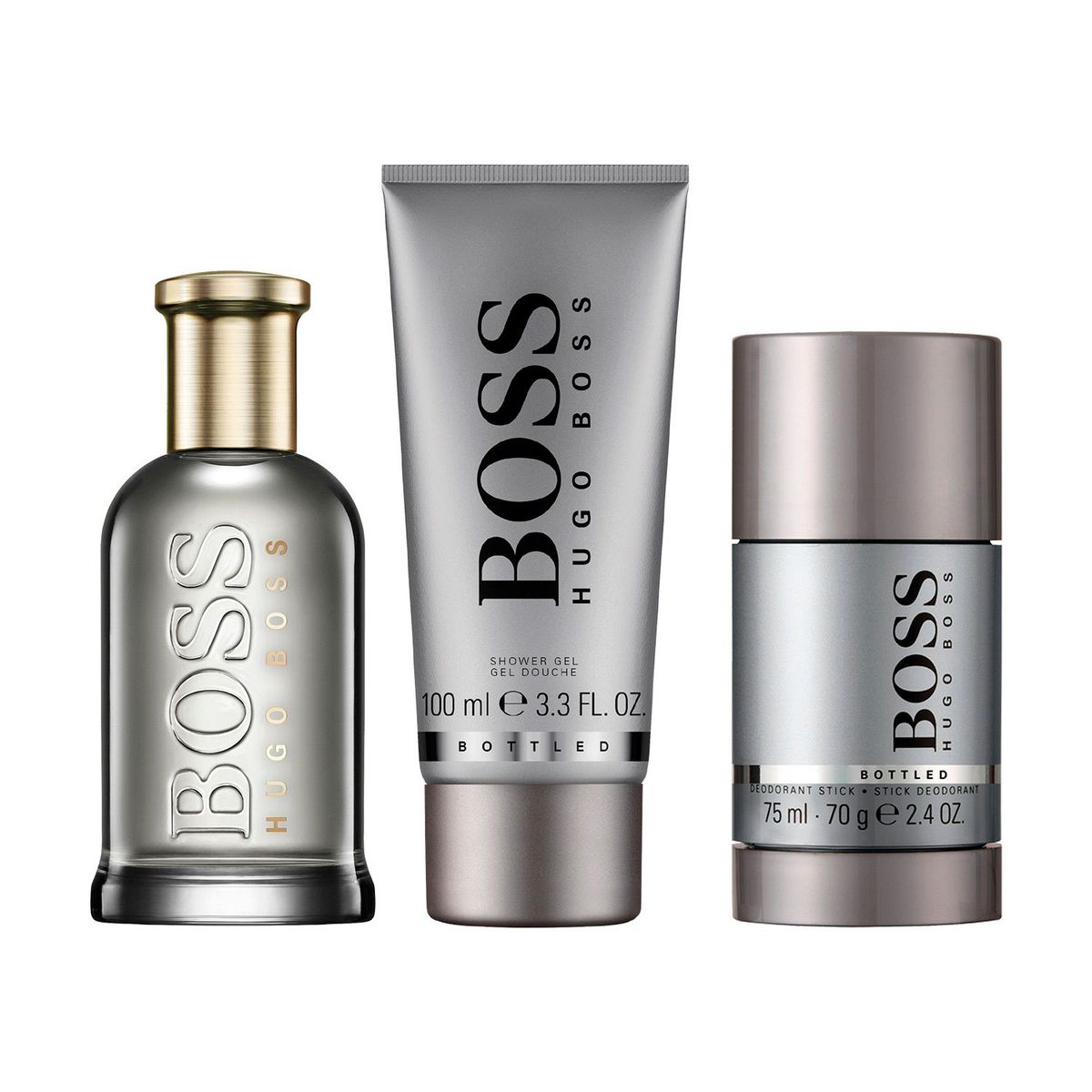 HUGO BOSS - Set de Perfume Hombre Hugo Boss Incluye: 3-Pc Hugo Boss Boss Bottled Eua Parfum Spring Summer Gift