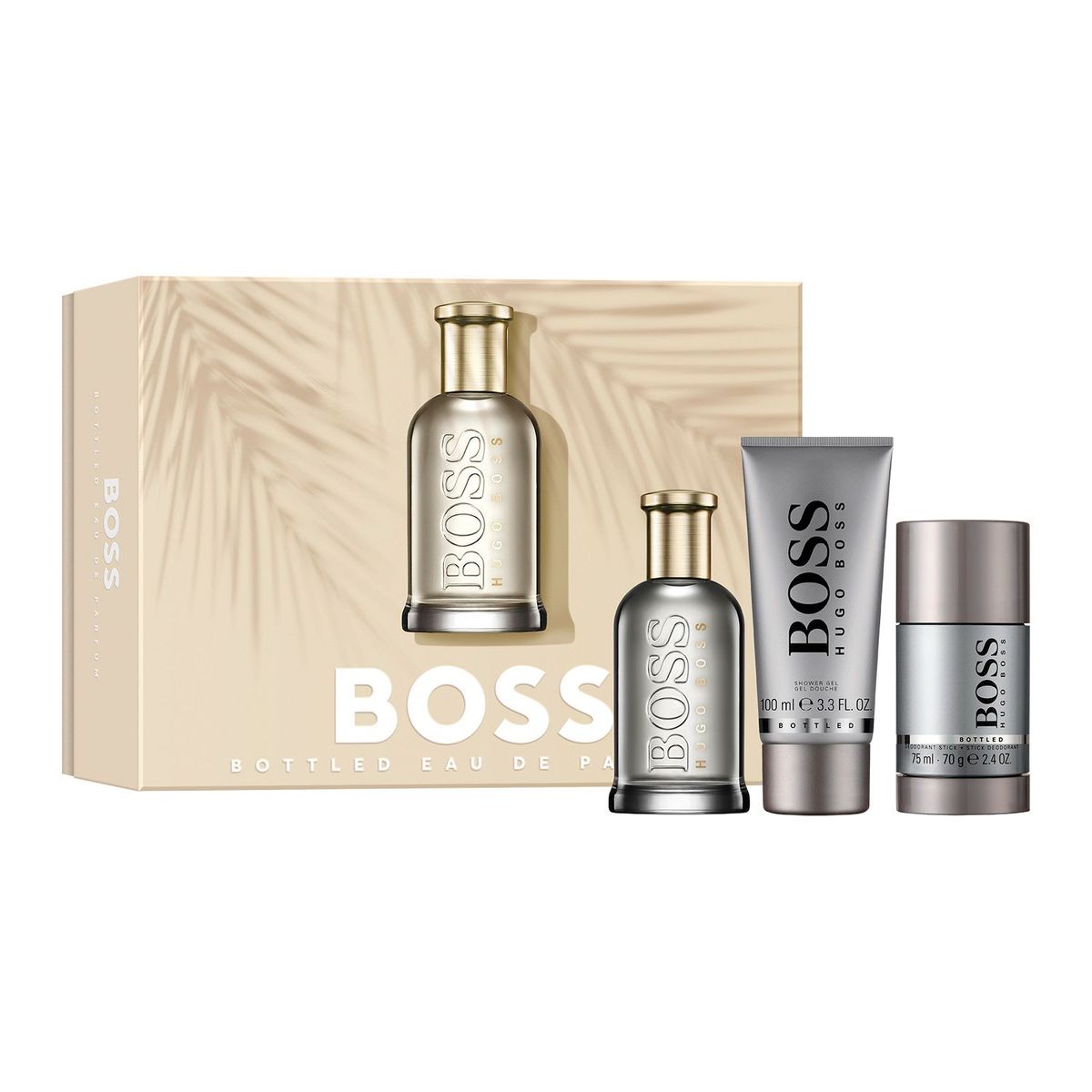 HUGO BOSS - Set de Perfume Hombre Hugo Boss Incluye: 3-Pc Hugo Boss Boss Bottled Eua Parfum Spring Summer Gift