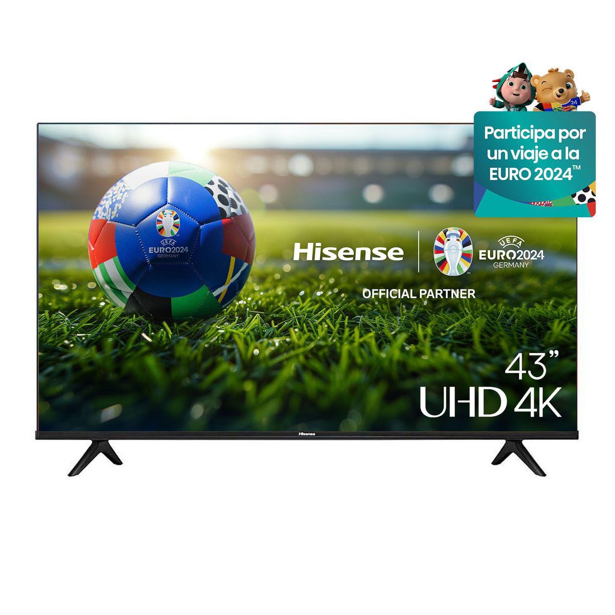 HISENSE - Televisor Hisense 43 pulgadas LED 4K Ultra HD Smart TV