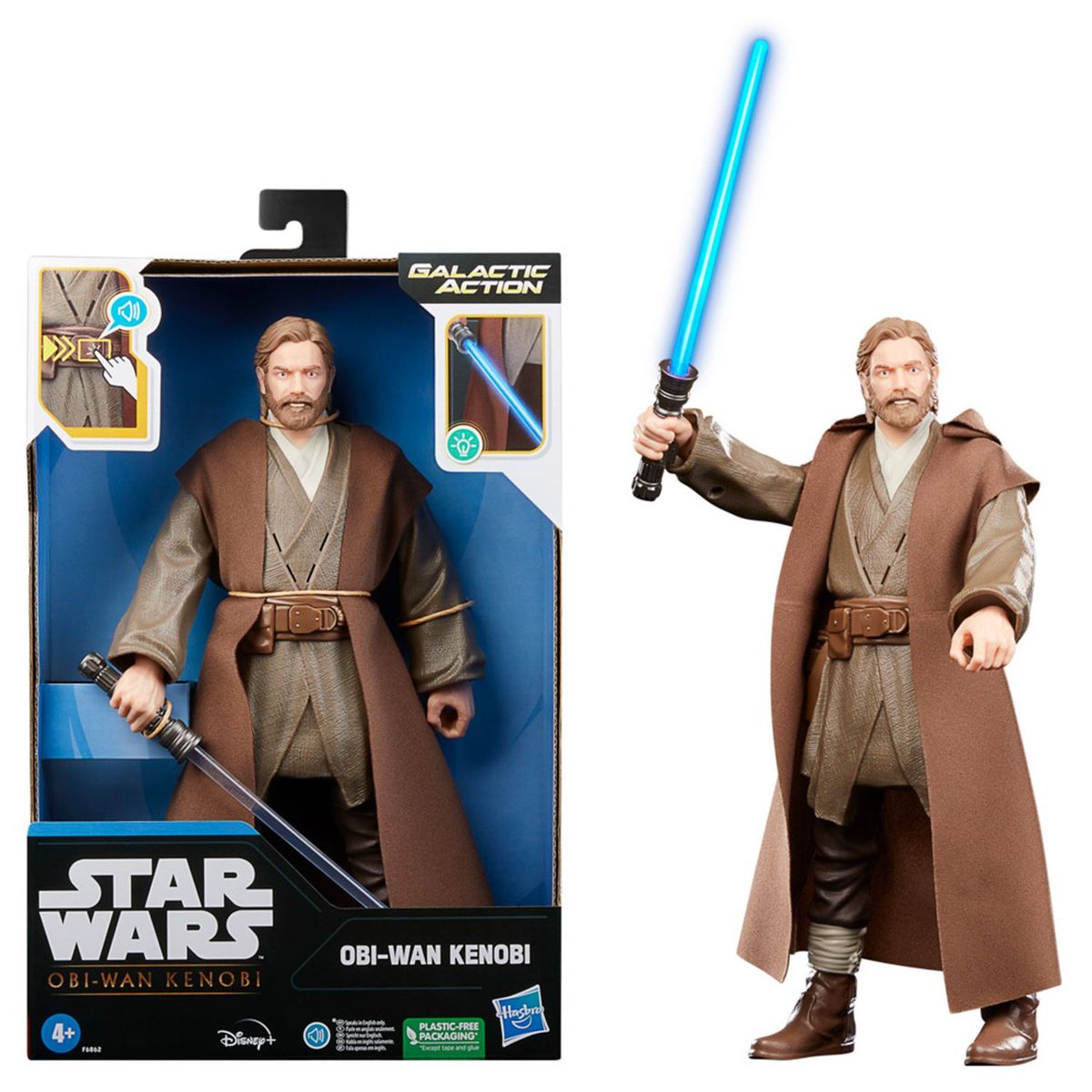 STAR WARS - Figura de Acción Star Wars Galactic Action Obi-Wan Kenobi