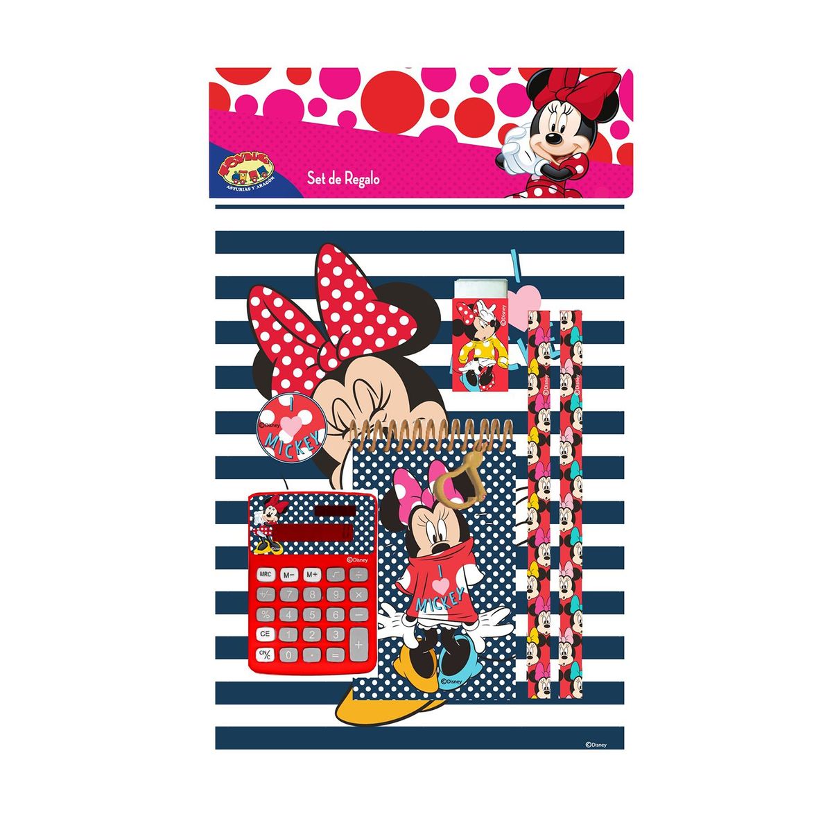 MINNIE MOUSE - Arte y Manualidad Escolar Set Calculadora Minnie Mouse