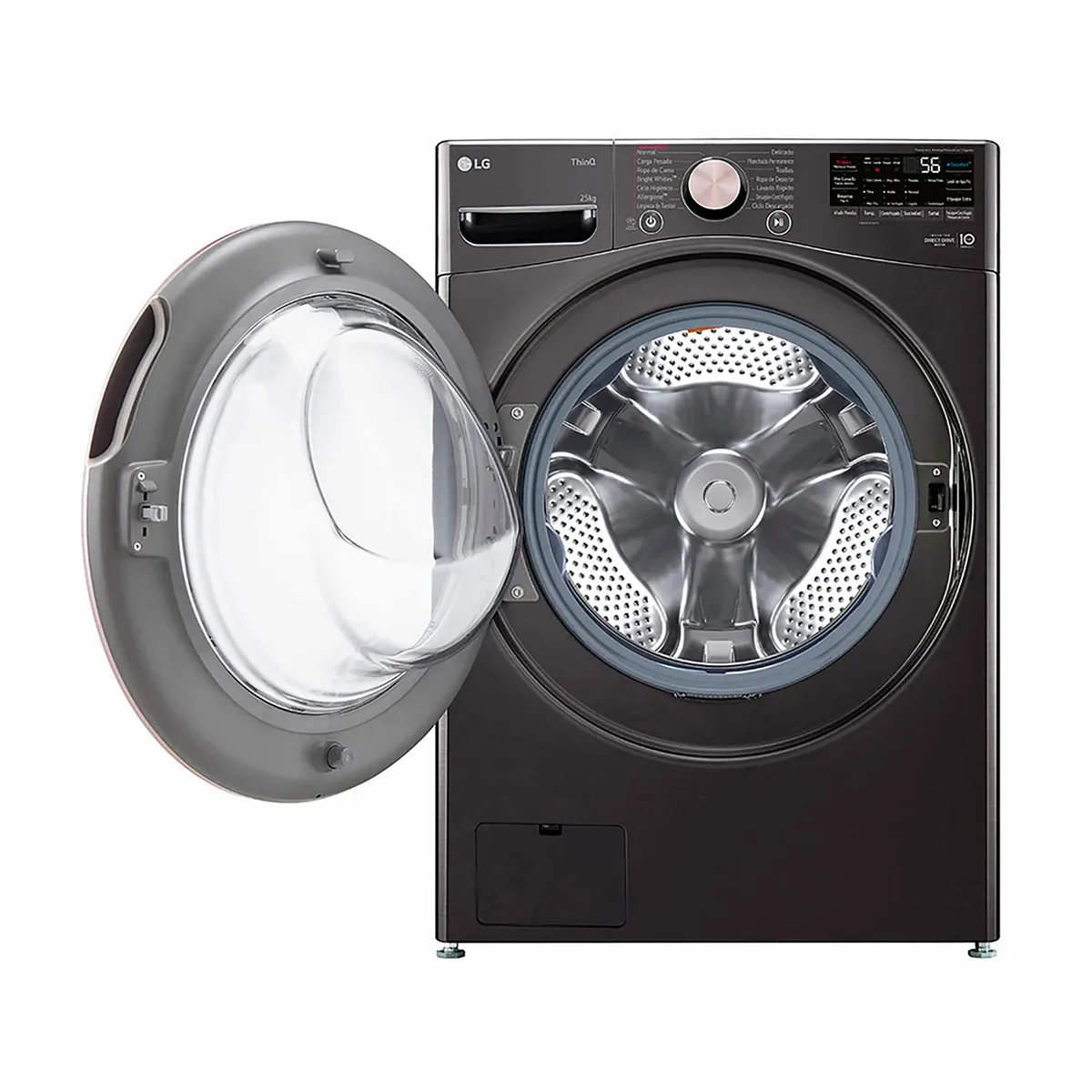 LG - Lavadora LG Frontal 25 kg WM25BV2S6BR