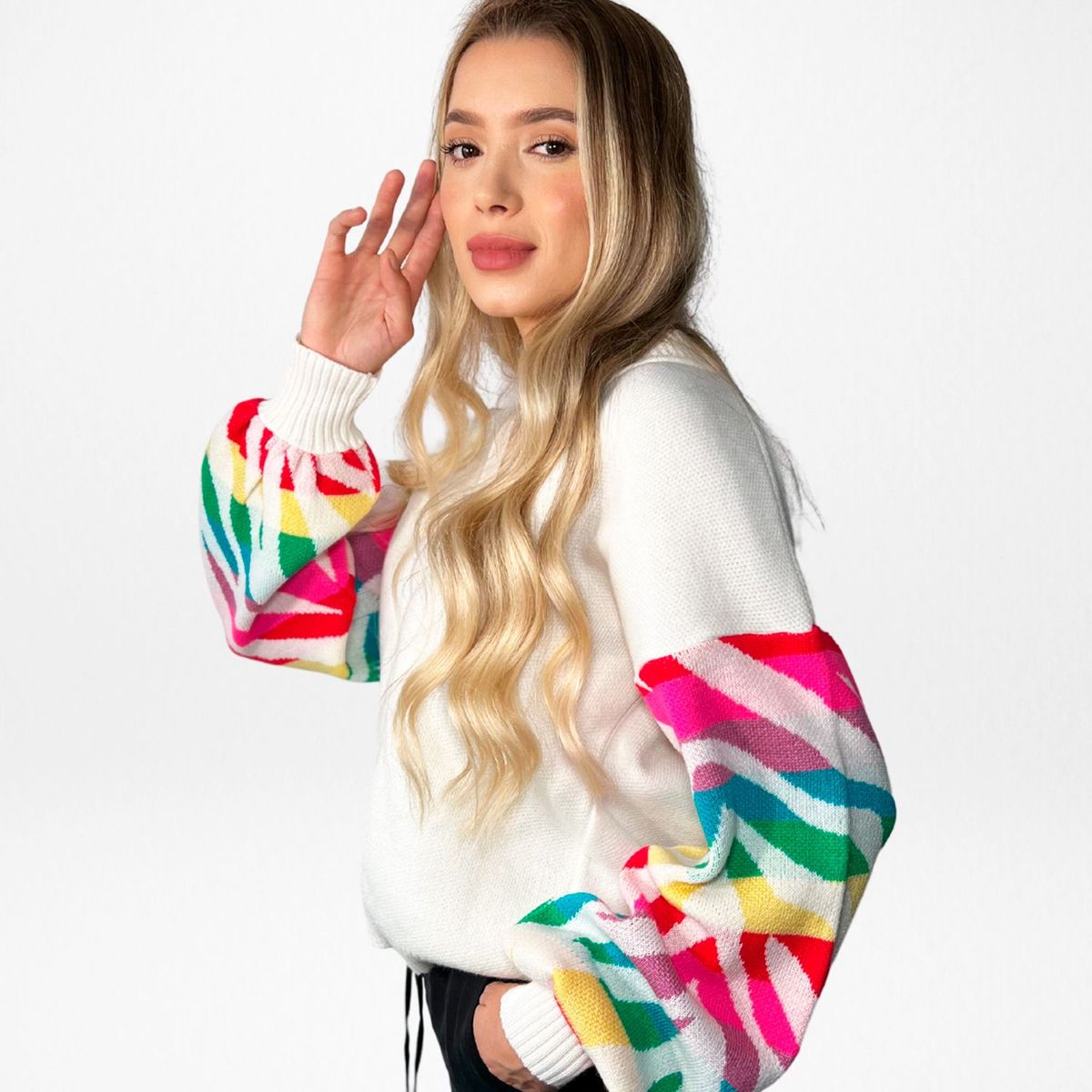 STRAVAGAN - Buzo Tejido para Mujer Cuello en v Stravagan 