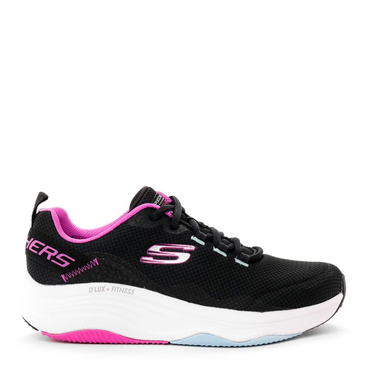 SKECHERS - Tenis Skechers Mujer - Zapatos Skechers Dama. Tenis negros cómodos Skechers para mujer. Zapatillas moda D'Luxfitness