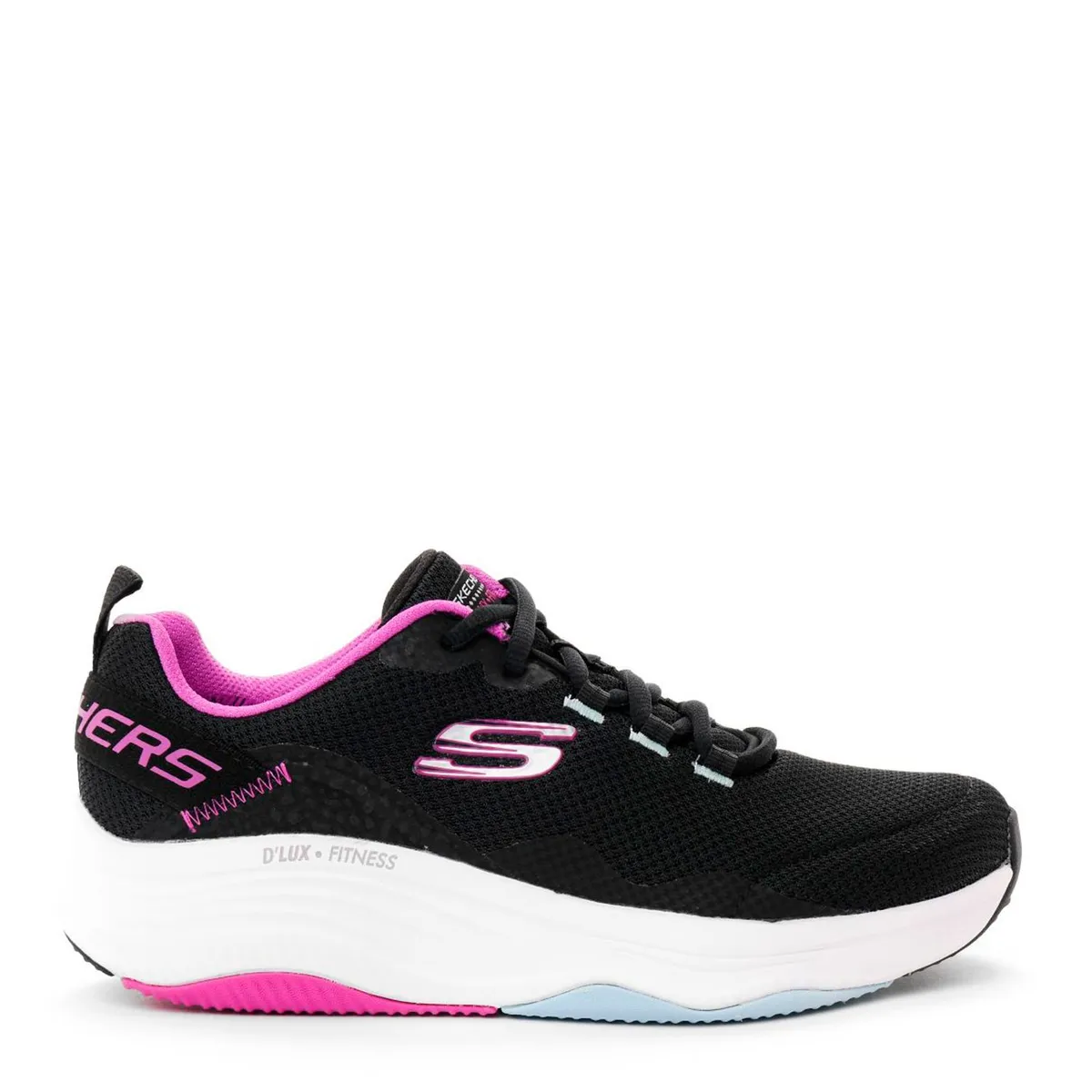 SKECHERS - Tenis Skechers Mujer - Zapatos Skechers Dama. Tenis negros cómodos Skechers para mujer. Zapatillas moda D'Luxfitness