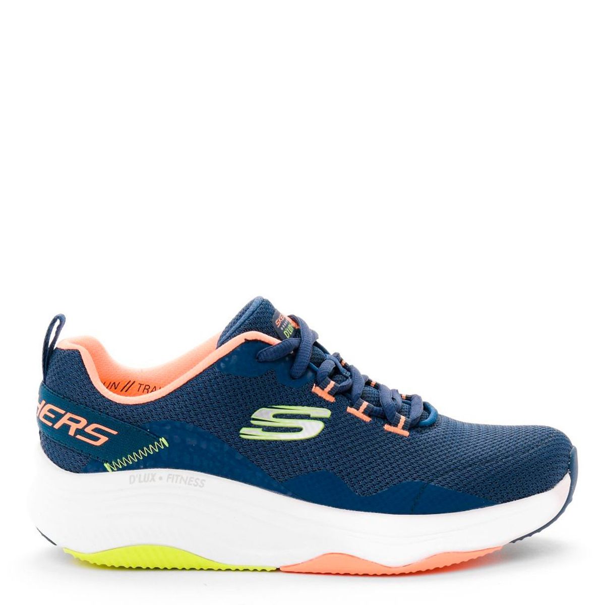 SKECHERS - Tenis Skechers Mujer - Zapatos Skechers Dama. Tenis azules cómodos Skechers para mujer. Zapatillas moda D'Luxfitness