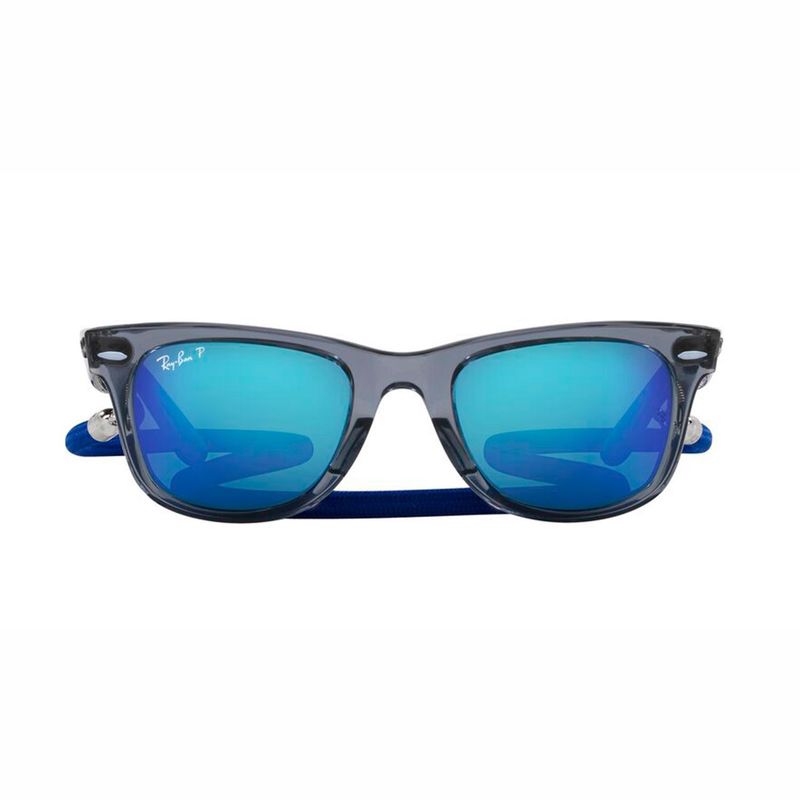 RAY BAN - Gafas de sol Ray Ban RB2140 Unisex Marco Transparent Grey Lente Grey Mirror Blue