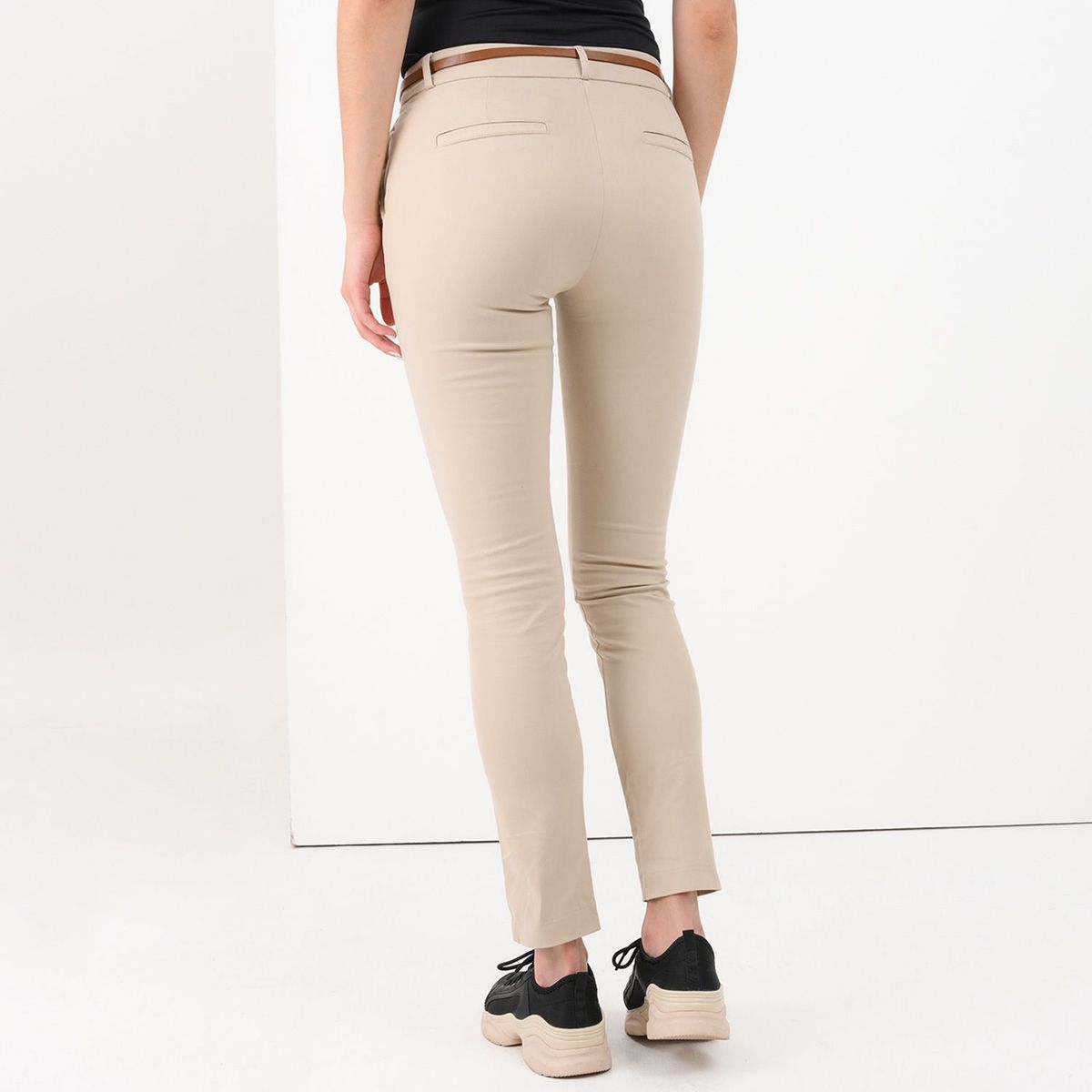 BASEMENT - Pantalón Recto Mujer Tiro medio Basement