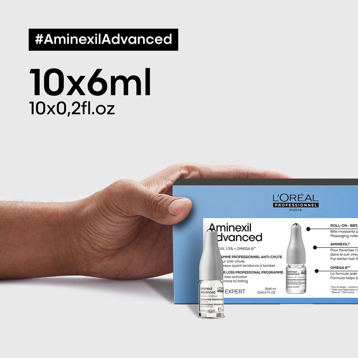 LOREAL PROFESSIONNEL - Ampollas LOréal Professionnel Aminexil Scalp Advanced Anti-caída 10unds x 6ml