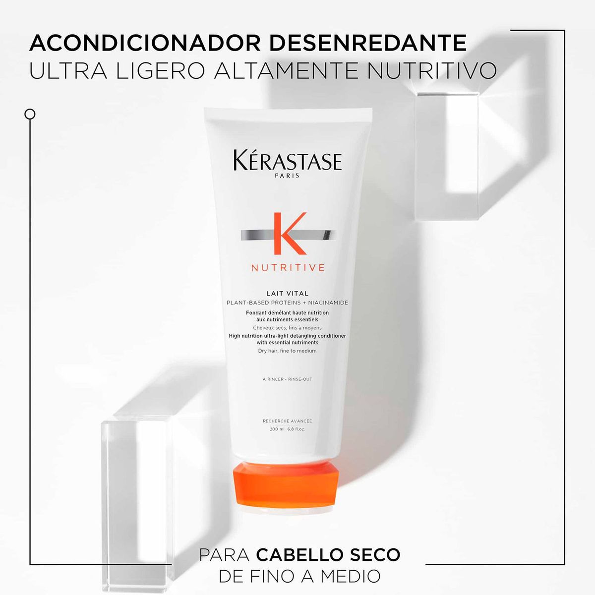 KERASTASE - Acondicionador Nutritive Kérastase Lait Vital Desenredante para Cabello Seco 200ml