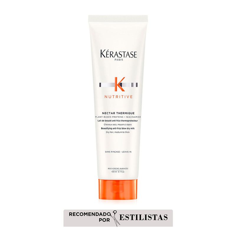KERASTASE - Crema Kérastase Nutritive Nectar Thermique antifrizz y termoprotectora para cabello seco 150ml