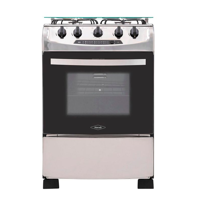 HACEB - Estufa con Horno Haceb 4 quemadores ESTOREG60VGNINX