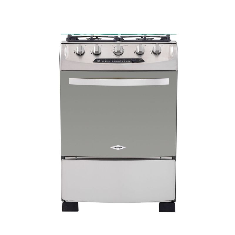 HACEB - Estufa con Horno Haceb 4 quemadores ESTOREG60VFGPNX